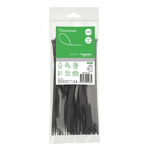 

Opaski zaciskowe kablowe trytytki Uv 3,6x200 black