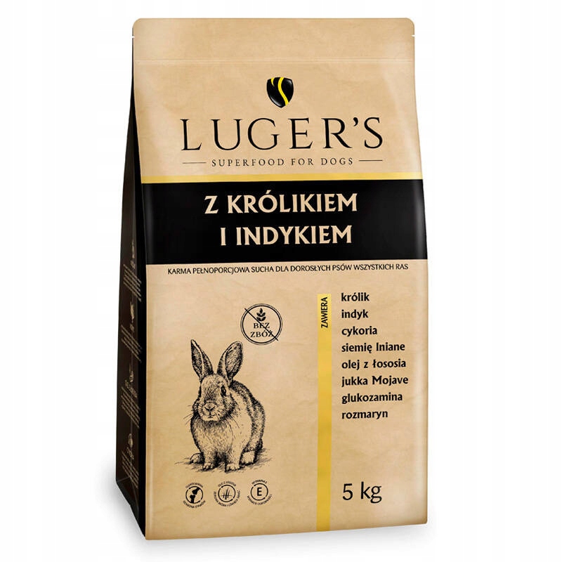 Luger’s Dolina karma sucha dla psa królik z indykiem worek 5 kg