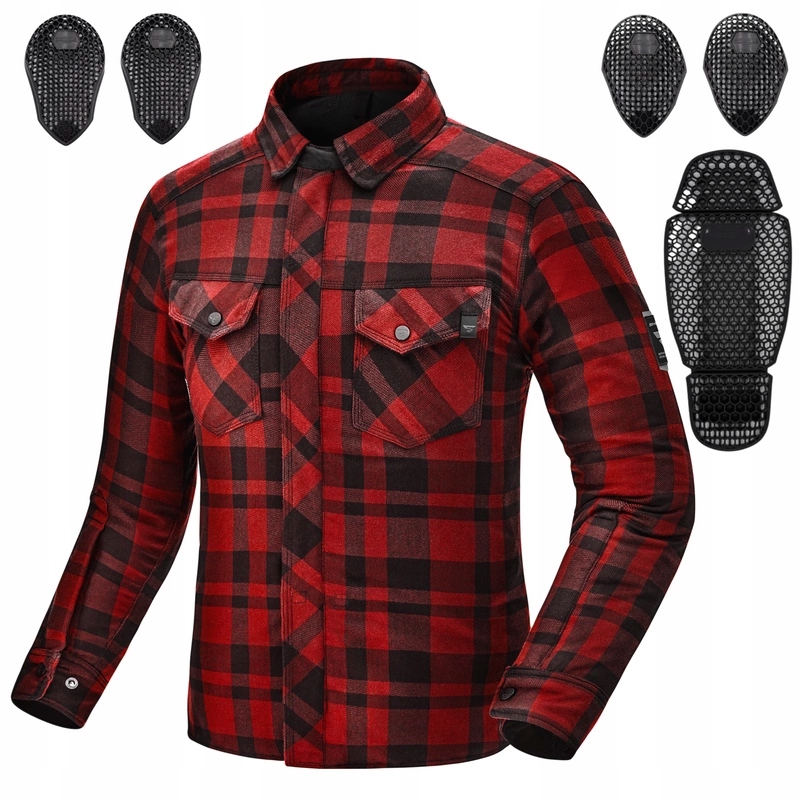 Motocyklová košeľa Shima Renegade Red 2 veľ. L