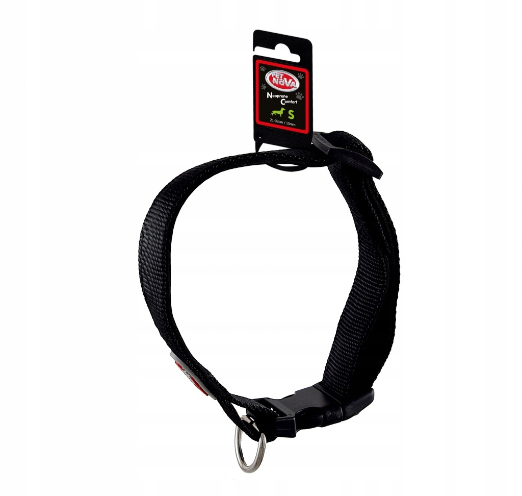 

Pet Nova Regulowana Obroża nylon Comfort S czarna