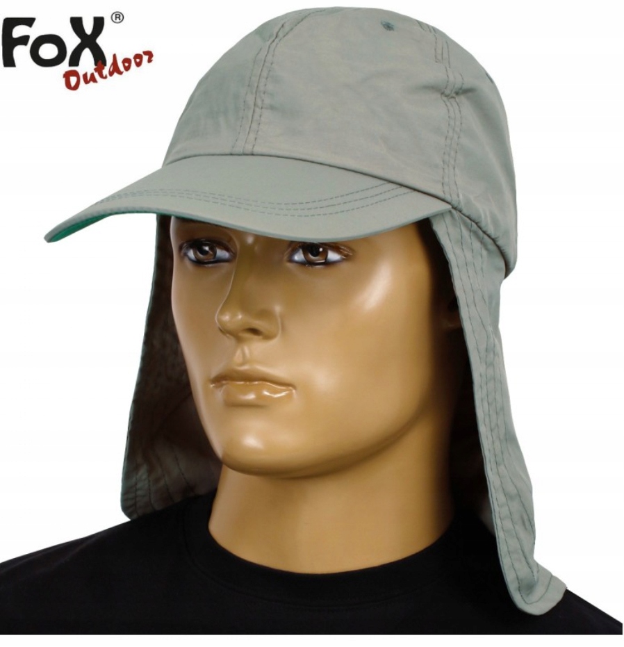 CZAPKA Z DASZKIEM NAKARCZKIEM FOX OUTDOOR MFH SAHARA OLIVE OCHRONA KARKU Marka Fox Outdoor