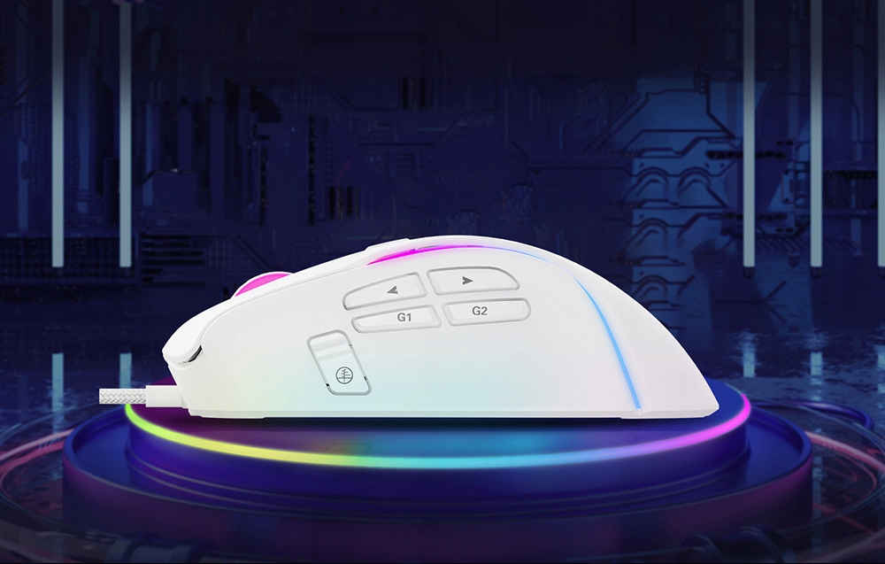 MYSZ GAMINGOWA PRZEWODOWA HAVIT MS1033 PODŚWIETLENIE RGB 8000DPI Profil myszy uniwersalna