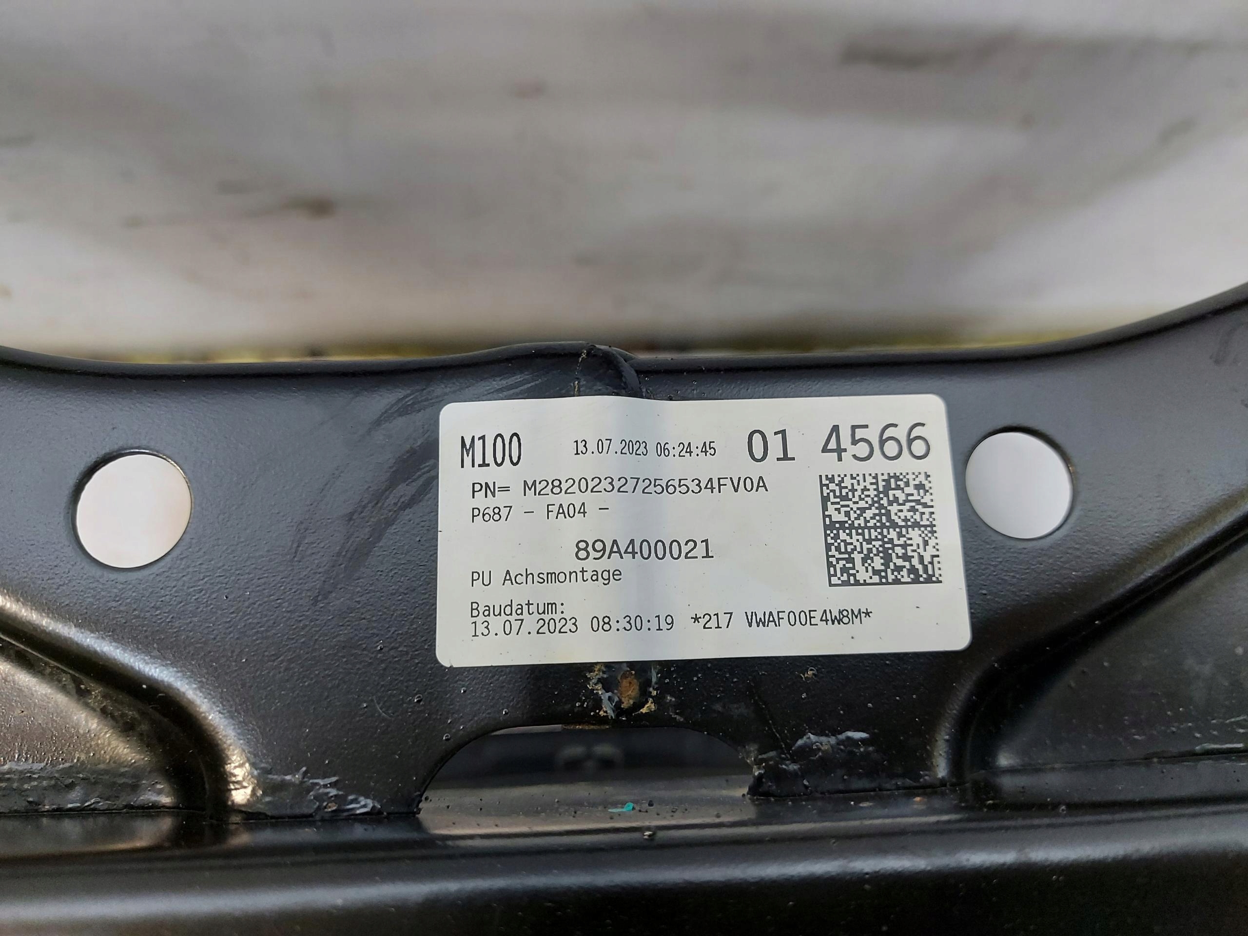 Audi Q4 E-TRON 89A 89E subframe axle beam front 89A400021