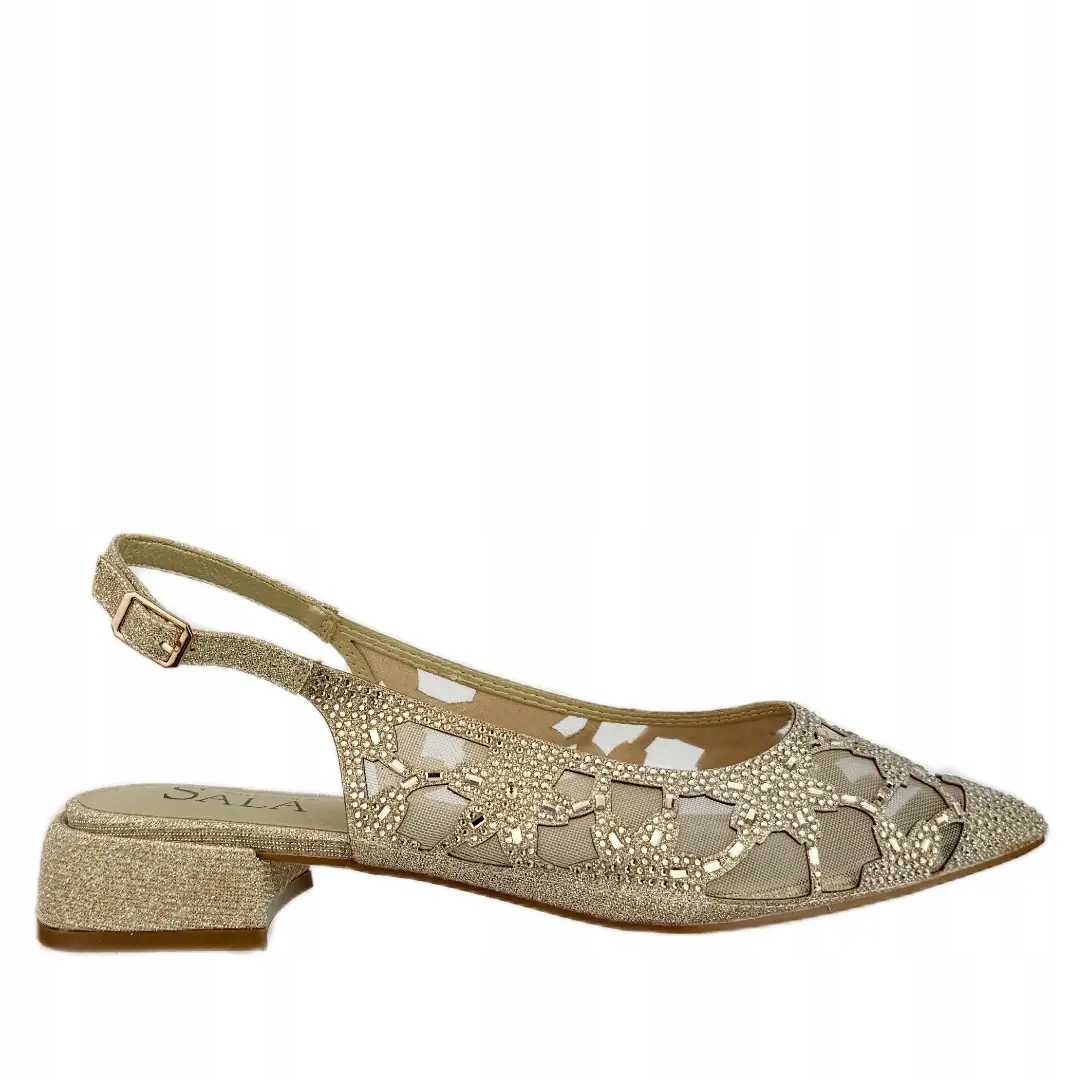 Dámské sandály Sala 2327-01 zlaté 38, Zlatá