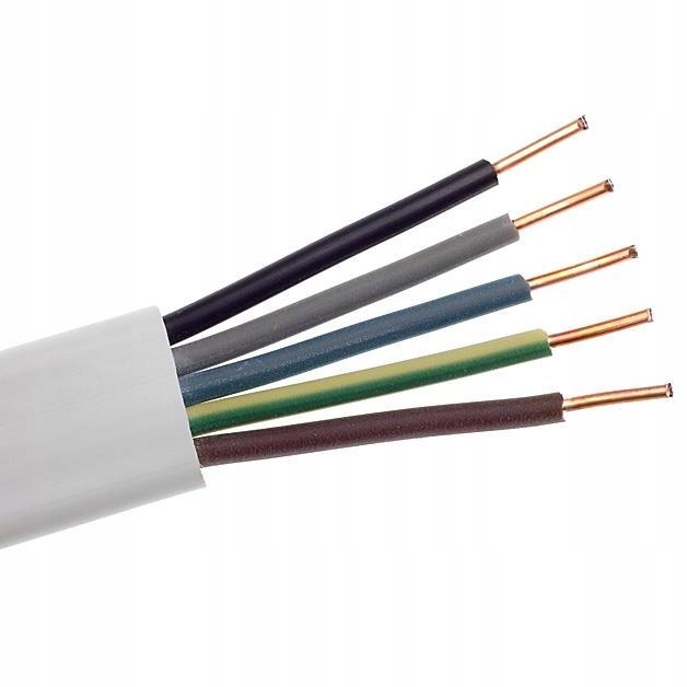 

Przewód instalacyjny płaski 450/750V YDYp 5x2,5