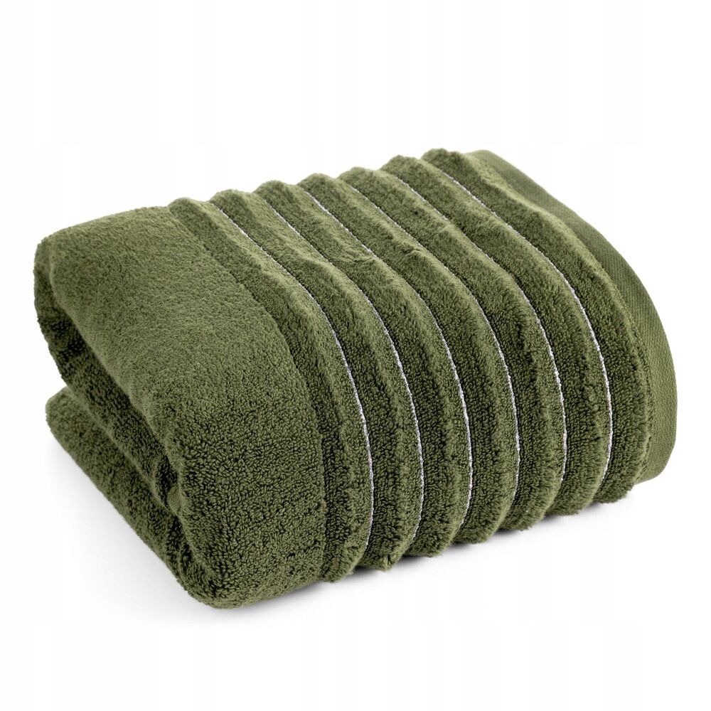 Koupací ručník 70X140 zelený s lesklou nití Eurofirany