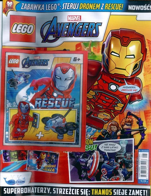 LEGO MARVEL AVENGERS 6 / 2022 + RESCUE PLUS DRON ISSN 9772719465203