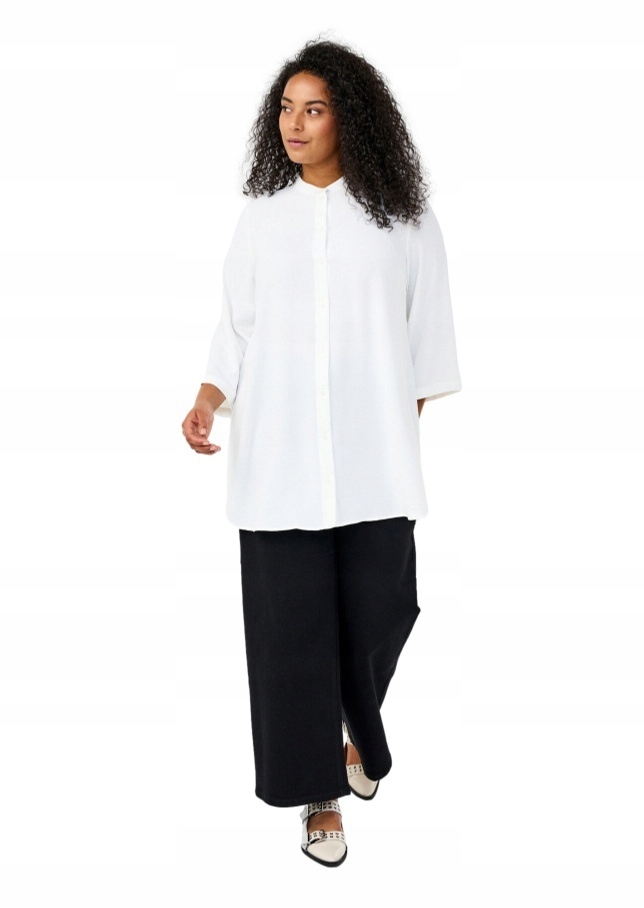 Zizzi Bílá Košile Tunika Bavlna 054B 50