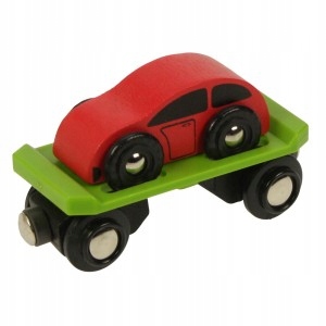 BIGJIGS WAGON LAWETA Z SAMOCHODZIKIEM BJT442