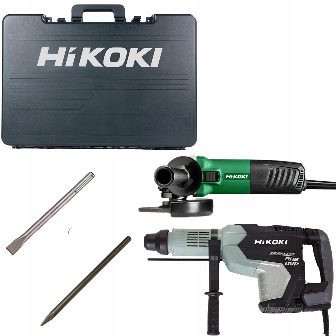 Sada HiKOKI kladivo DH52MEY Wsz bruska G13SR4 dláta