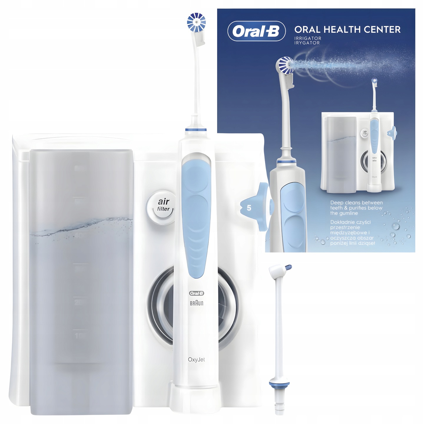Irygator Oral-B OxyJet Health Center MD20 Stacjonarny do Zębów