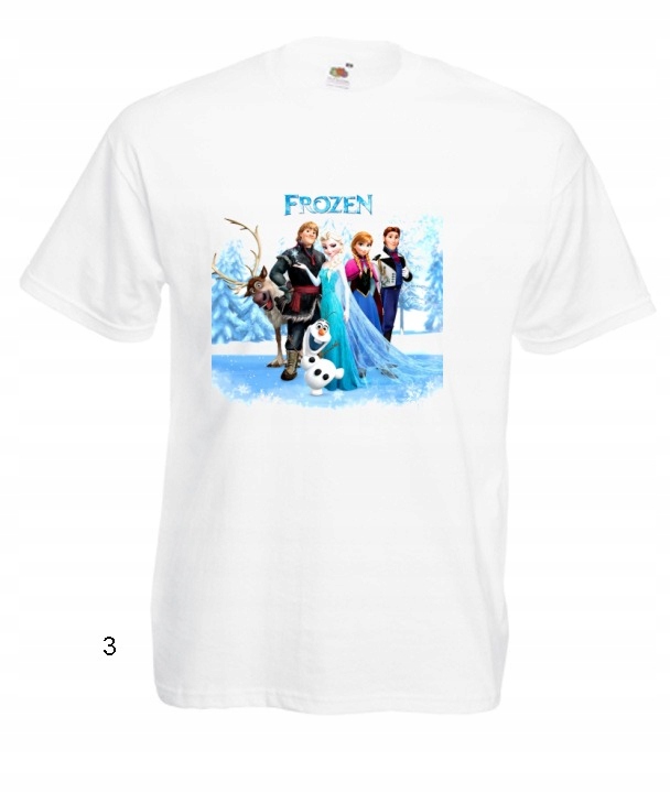 

Koszulki Męskie Kraina Lodu Elsa Olaf Frozen