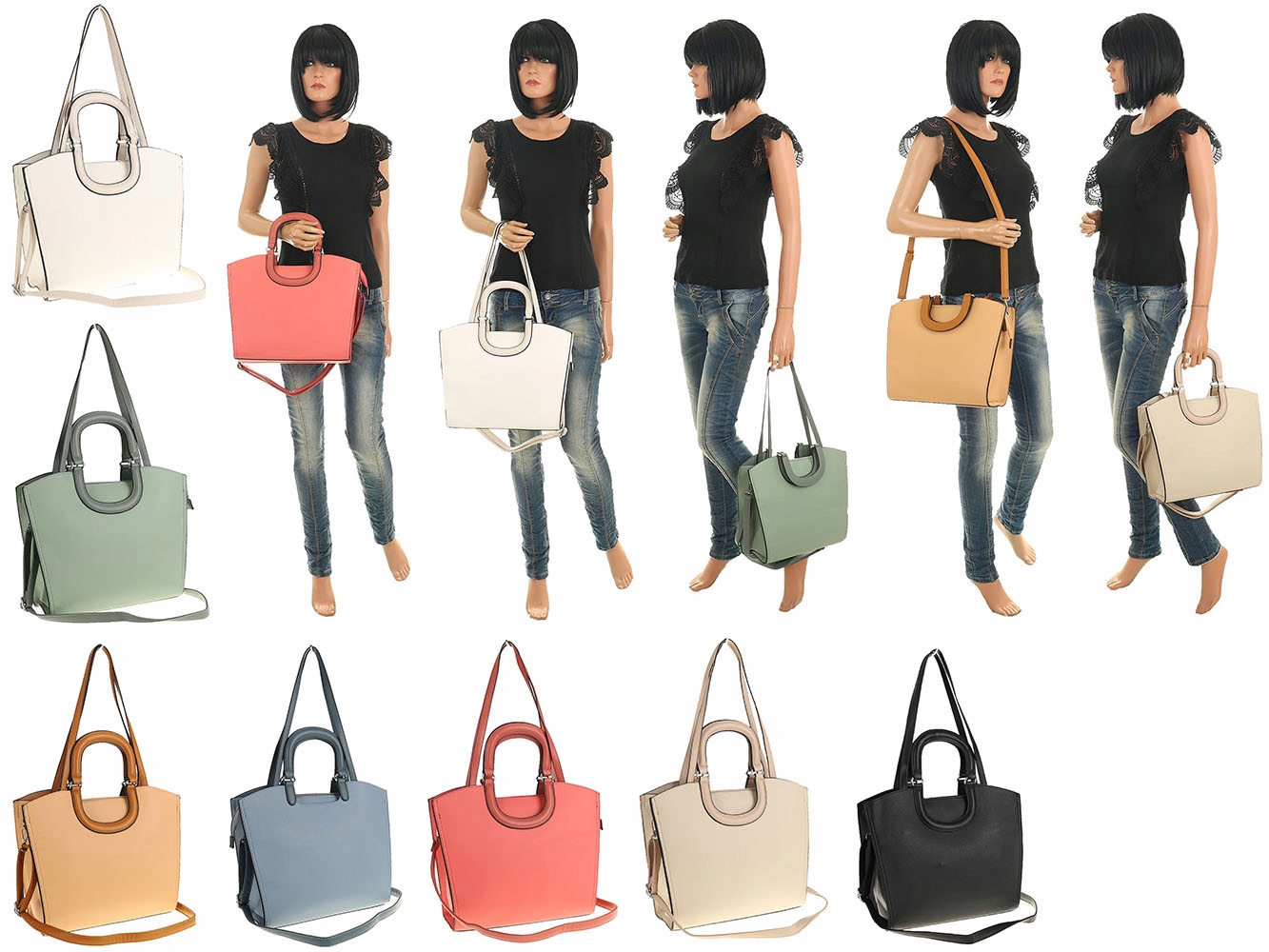 Maria C. Torebka Damska kuferek listonoszka MC664 Płeć kobieta