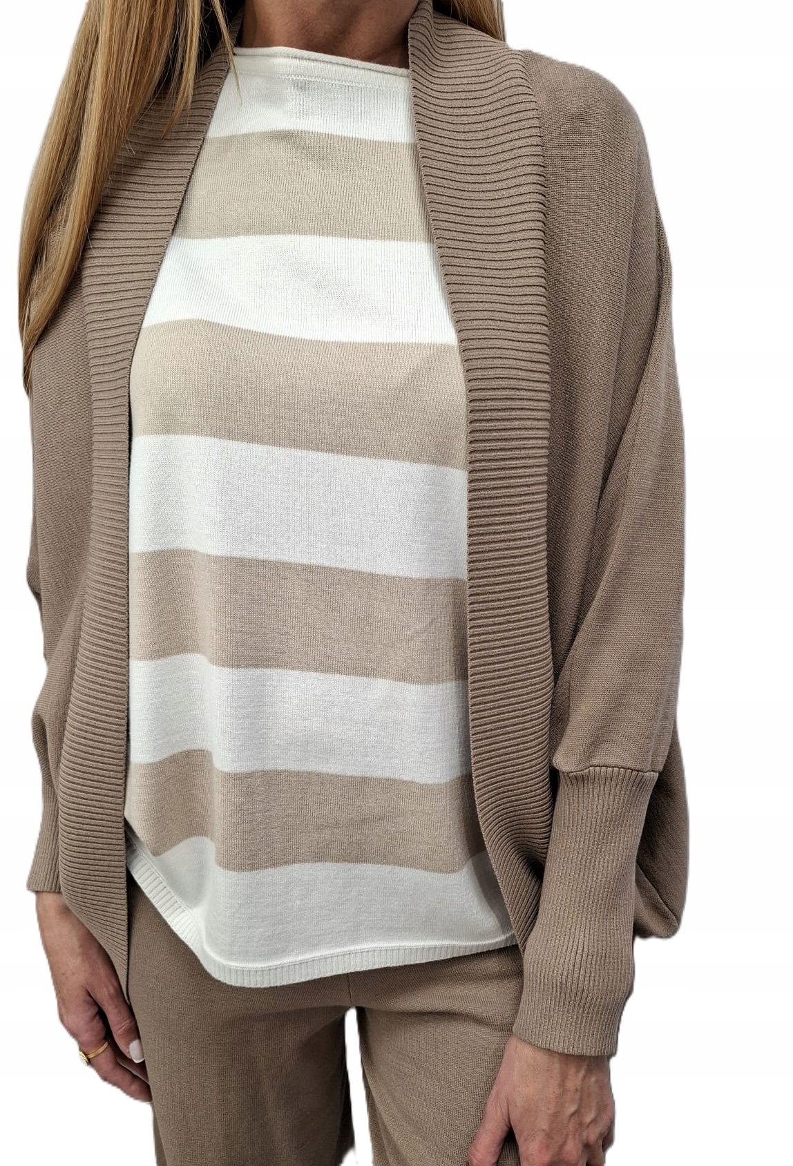 Cocomore Kardiganový svetr Přehoz Latte New