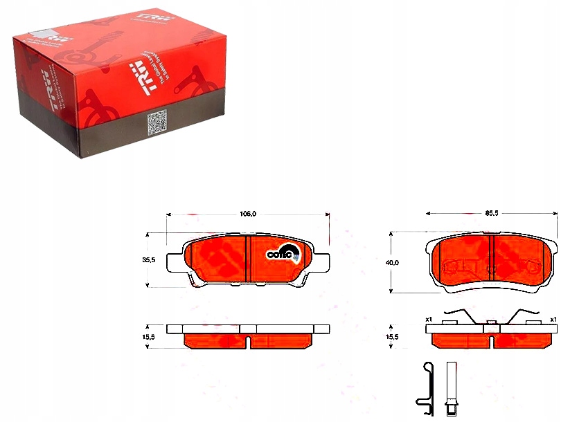Brzdové Destičky Mitsubishi Zadní Lancer 03- Outland