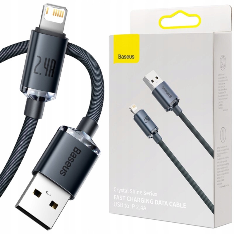

Wzmocniony Baseus Szybki Kabel Lightning 1.2M