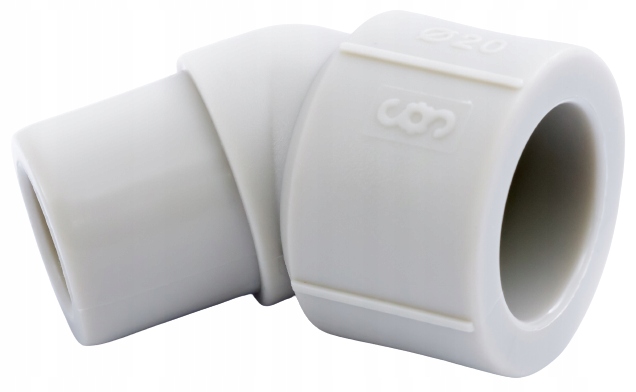 KOLANO NYPLOWE PP-R ZGRZEWANE 45 stopni 25 mm
