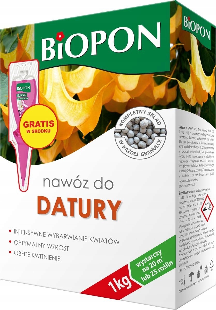 Nawóz do datury 1 kg biopon + gratis