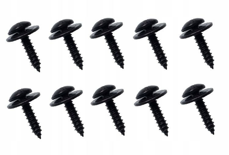 10x WKRĘT MONTAŻOWY ŚRUBA SPINKA OSŁONA NADKOLE ZDERZAK PŁYTA CZARNY 4,8x19 Numer katalogowy części 90114SE0000