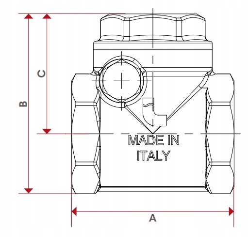 Zawór zwrotny klapowy ITAP 1" Marka inna