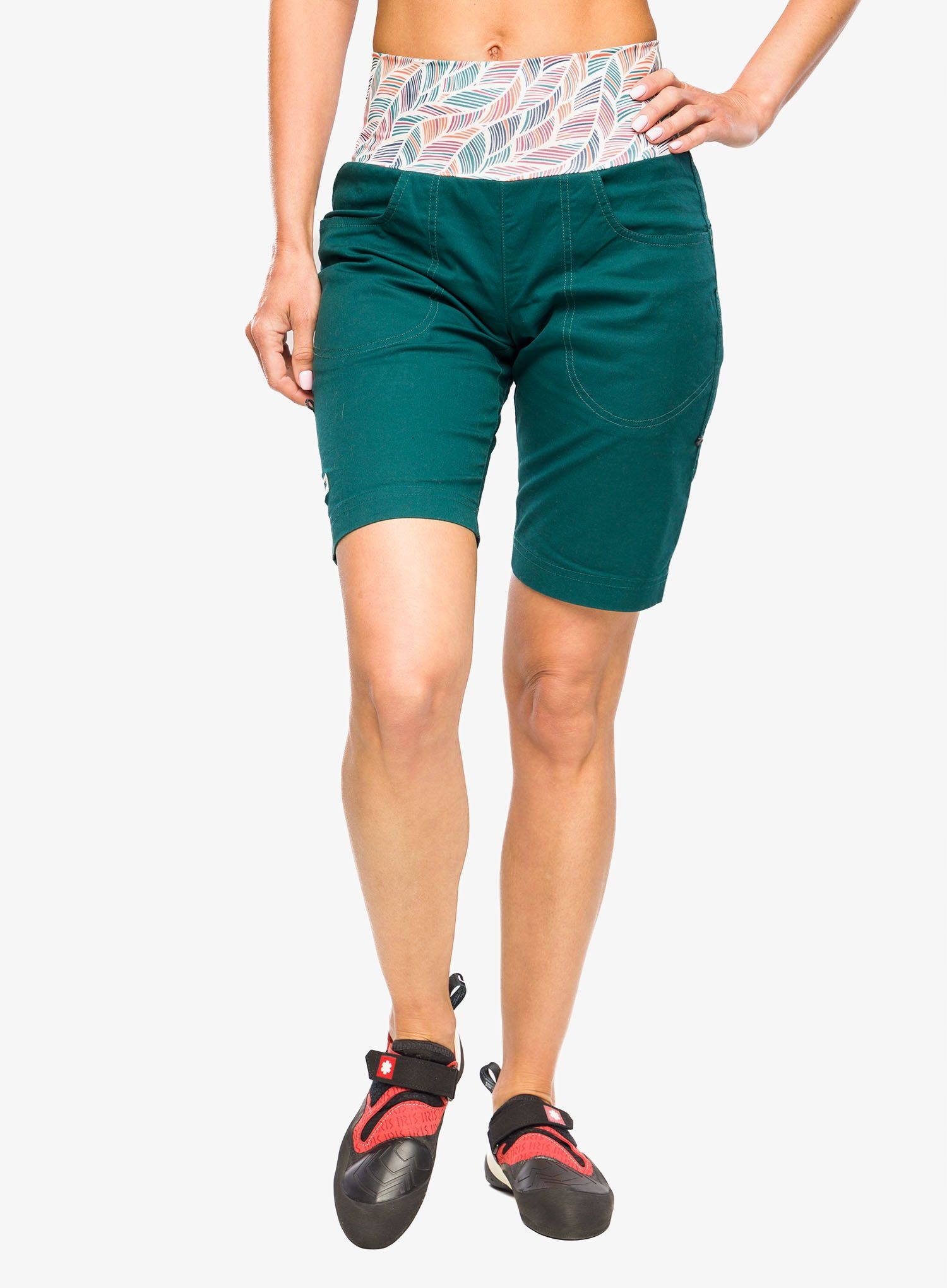 Kraťasy lezecké kraťasy Ocun Sansa Shorts green deep teal L