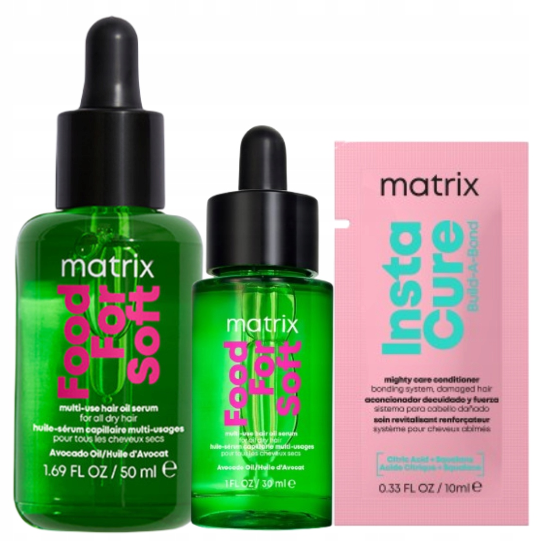 Matrix Food For Soft wygładzający olejek do włosów suchych 50ml 30ml