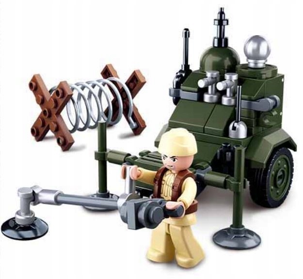 

Klocki Sluban Saper Miner Armia Pojazd Wojsko Wwii