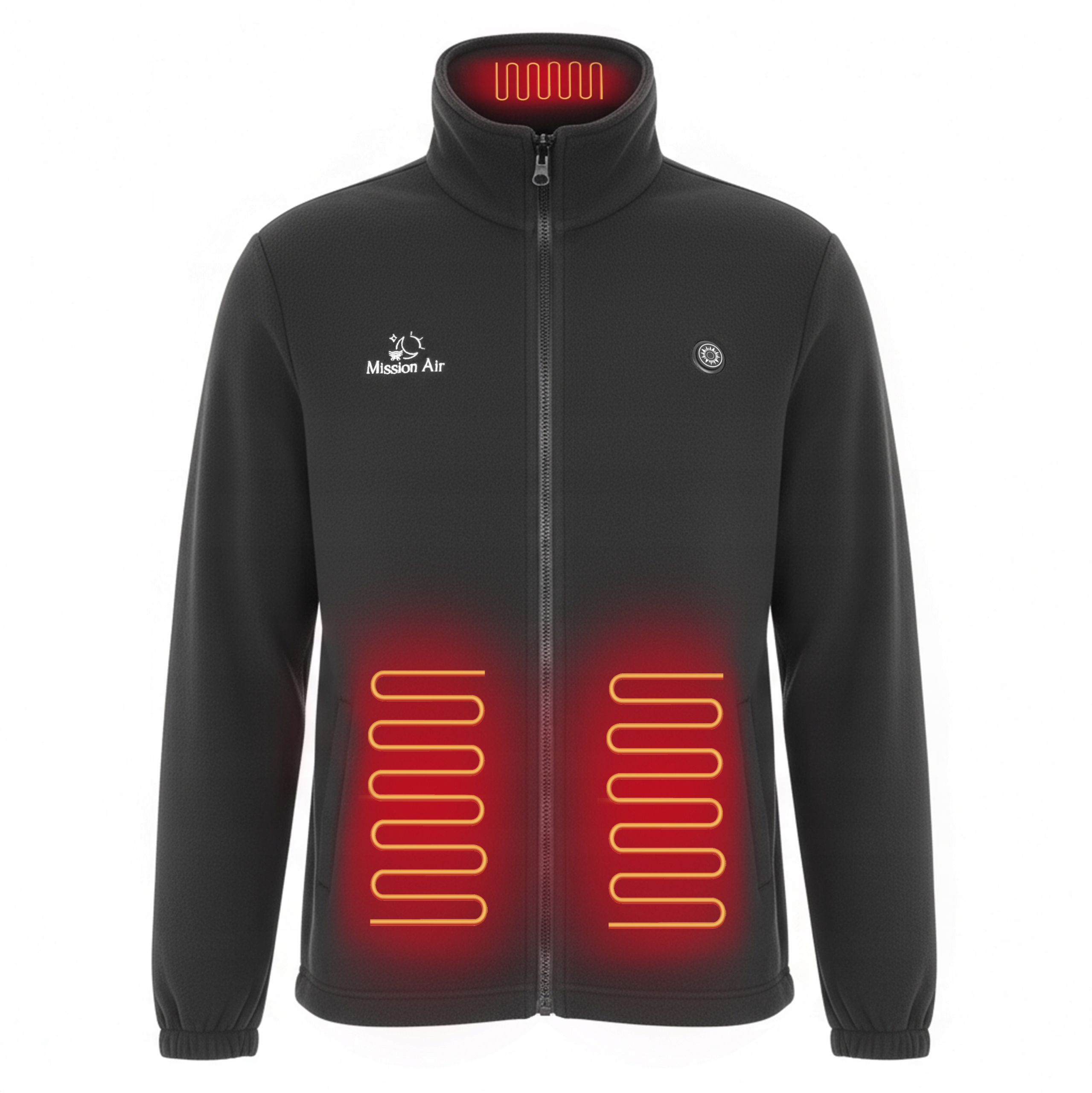 Elektryczny Polar Podgrzewany Grzewczy Bhp Roboczy Ciełpy roz. XXL Czarny