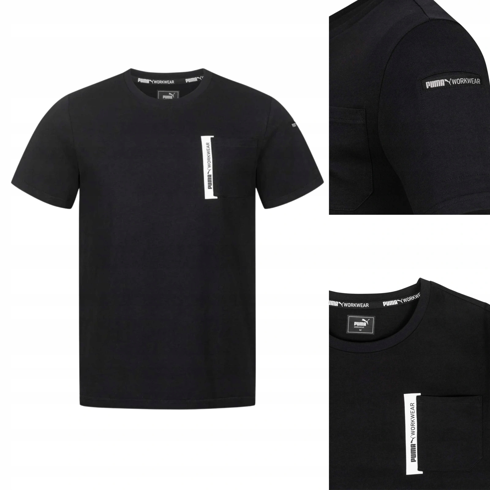 T-shirt koszulka męska przewiewna czarna Puma Workwear 30-1250 Black S