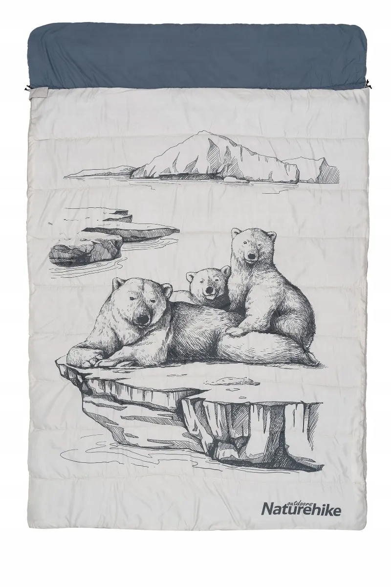 Kempingový spací pytel NH21MSD06 2 o rozměrech 215 x 145 cm