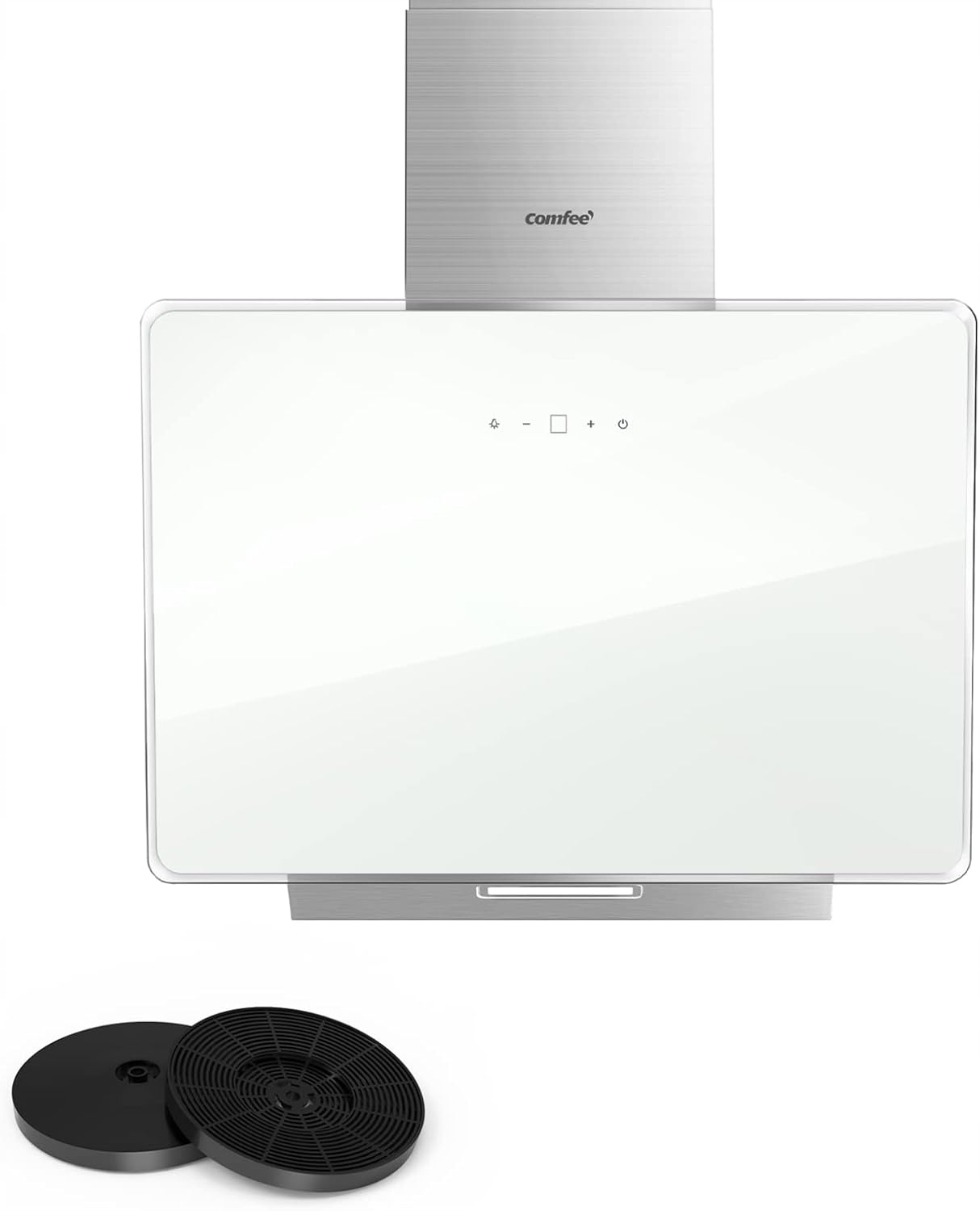 Comfee' Chk 3.6J64A1W Okap Kuchenny Kominowy 60 cm Led dotyk biały