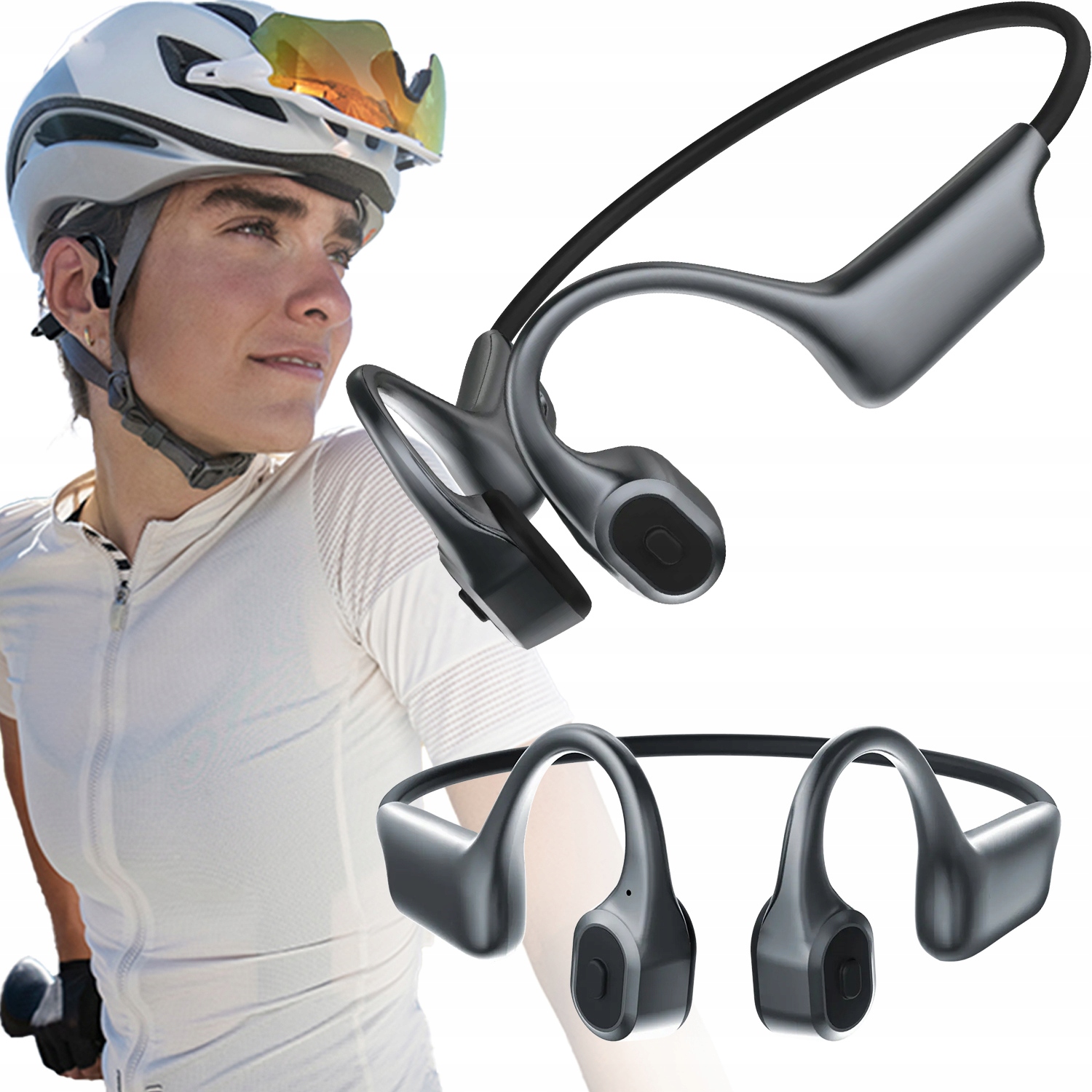 Sportovní sluchátka Bezdrátová Bluetooth Kostní Vestavěná Paměť 32GB Pro