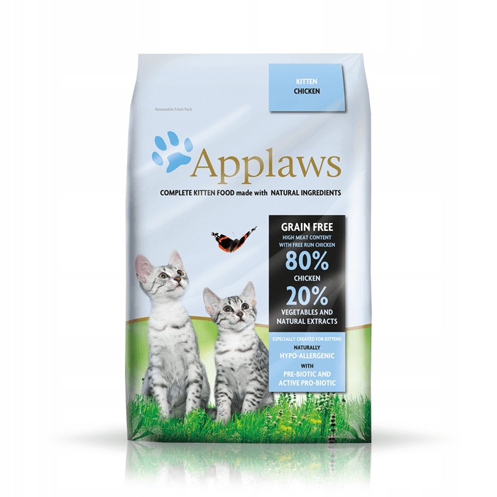 3X Applaws Kitten Kuřecí Suché Krmivo 400g