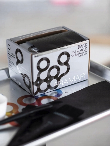 FRAMAR FOLIA FRYZJERSKA ALUMINIOWA RYFLOWANA W ROLCE BLACK IN BLACK 101m Rodzaj rolka