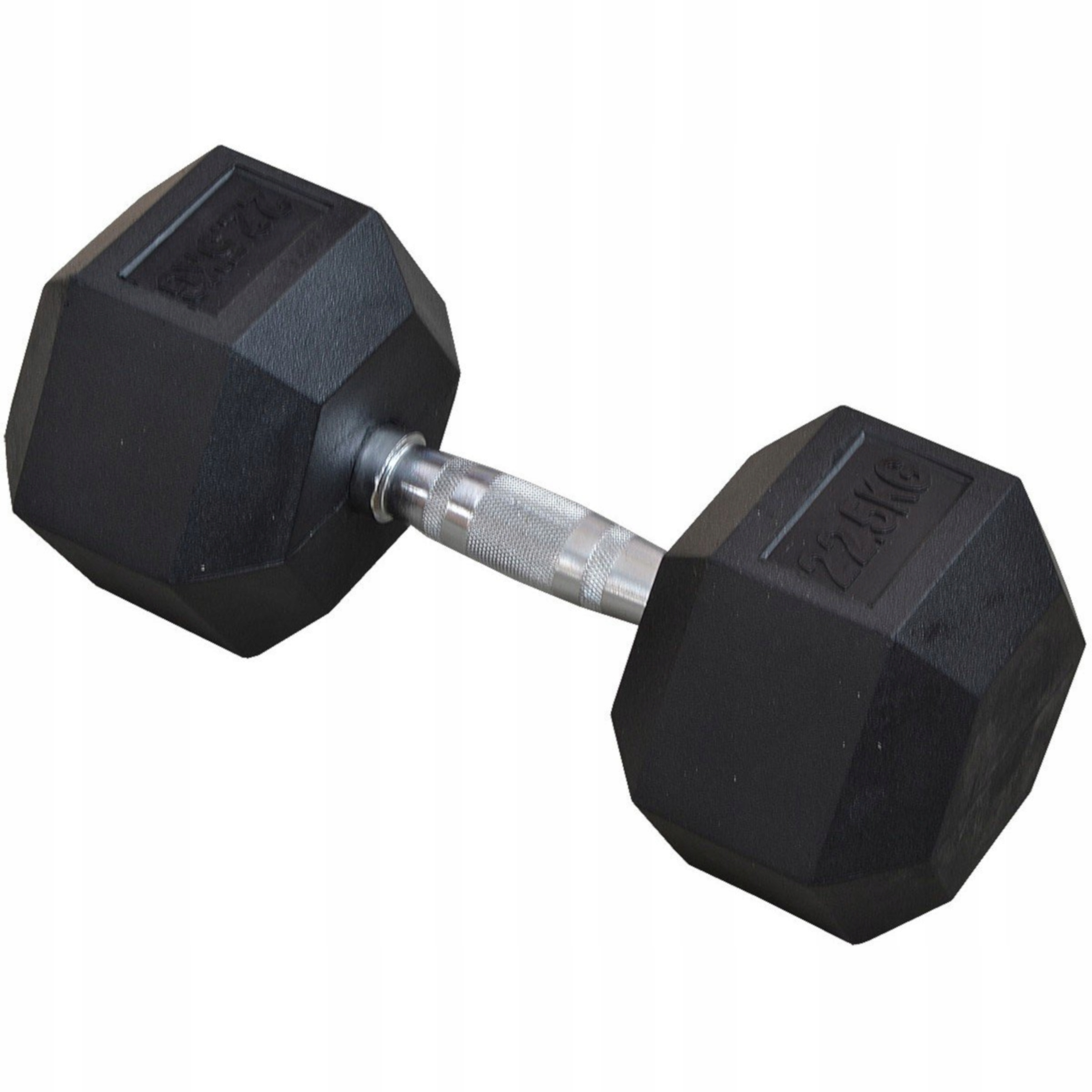 PLATINUM FITNESS HANTLA HEX GUMOWANA 22,5KG HEXAGONALNA POWLEKANA