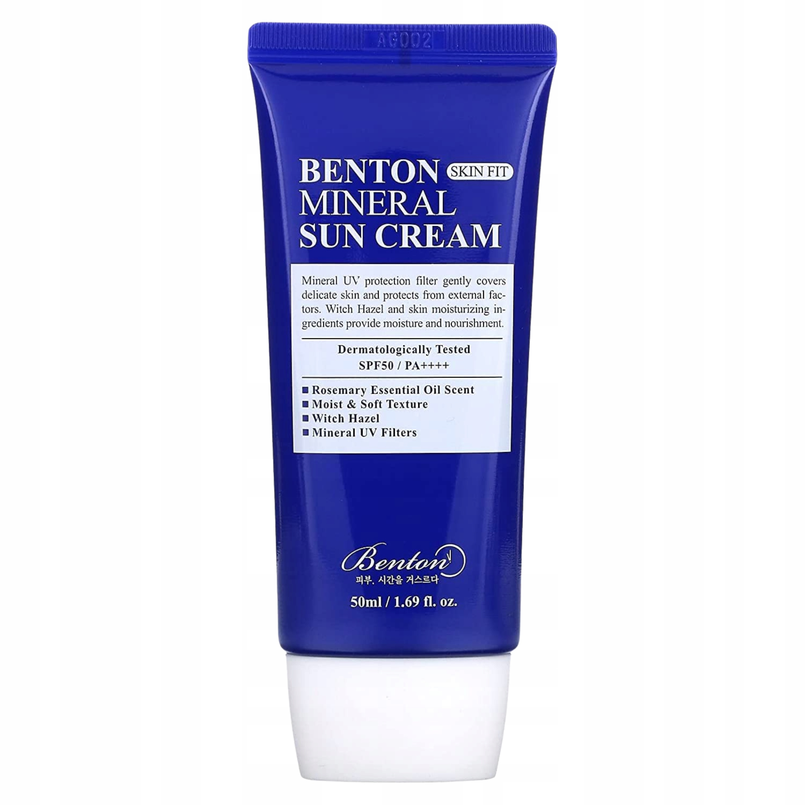 Benton Krem Przeciwsłoneczny z Filtrami Mineralnymi do twarzy SPF50+ 50ml