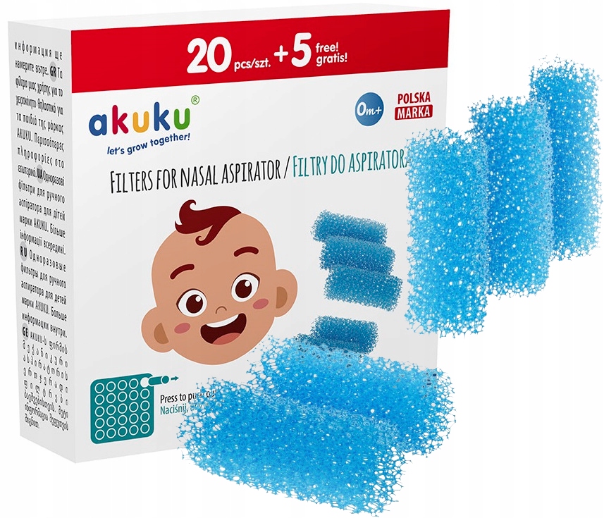 AKUKU FILTRY HIGIENICZNE DO ASPIRATORA 25SZT