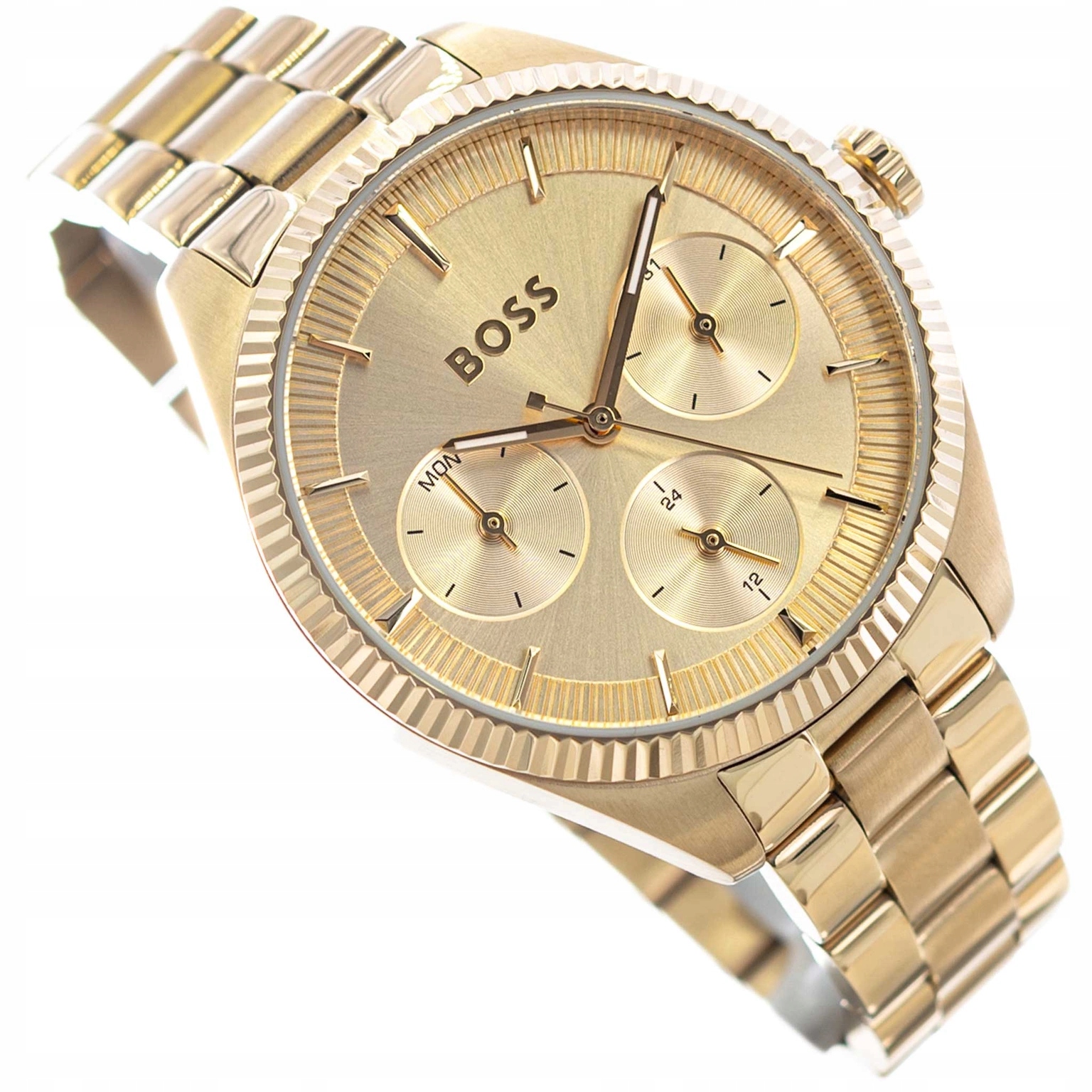 Dámské Hodinky Hugo Boss 1502803 Sage Sport Zlaté Na Náramku Data