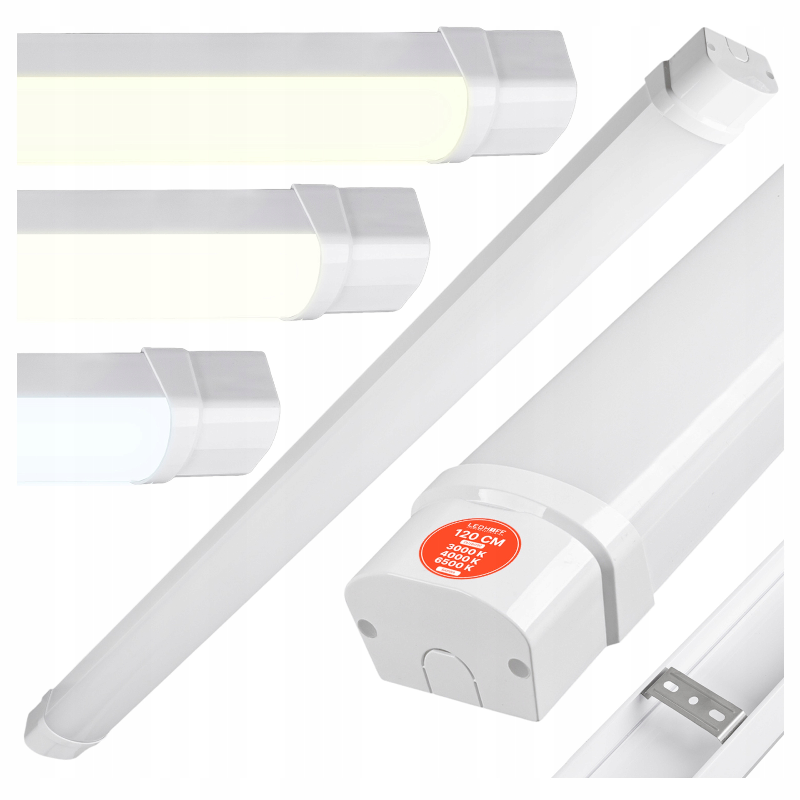 Hermetická Led lampa do garáže 3 Barvy Světla 120 cm