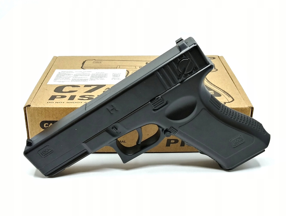 GLOCK Pistolet METALOWY NA KULKI Replika C7 - 6 mm