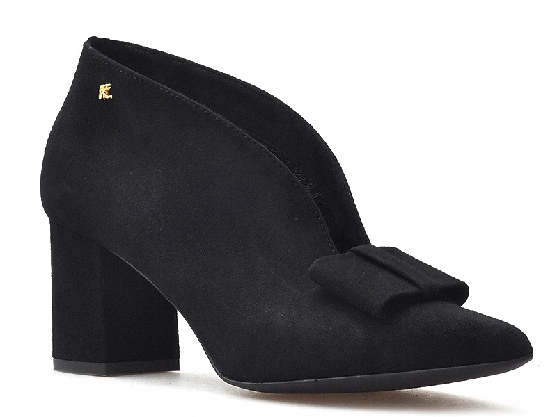 Kotníkové Boty na sloupku Černé nezateplené Sala