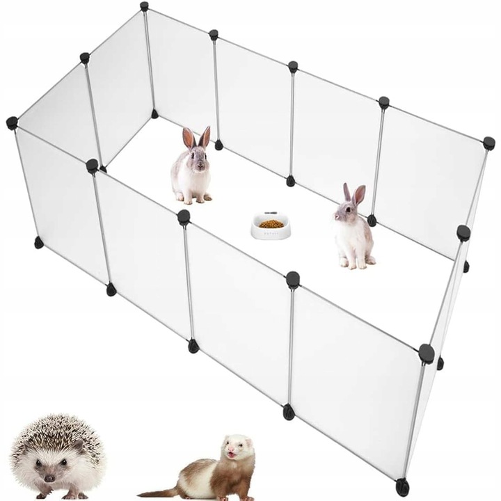 Levně Klec Kotec pro zvířata Skládací výběh Modulární ohrada pro hlodavce