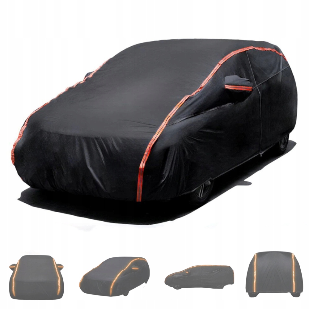 Obal na auto XL, plná garáž, prachotěsný, Uv Černý