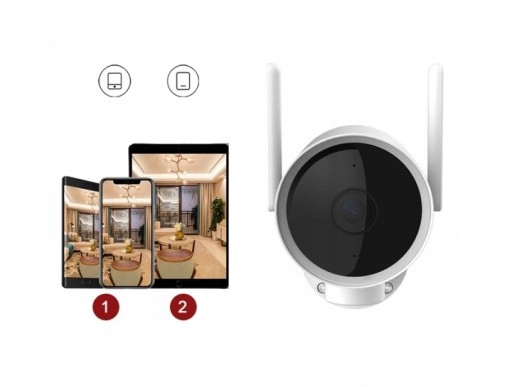 KAMERA IMILAB EC3 PRO IP ZEWNĘTRZNA OBROTOWA WIFI 3MPIX 2K IP66 MI HOME Waga produktu 150 g
