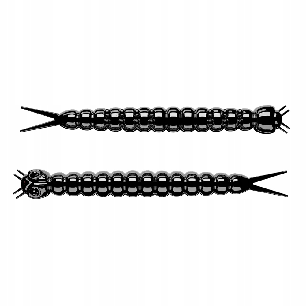 Libra Lures Slight Worm 38mm 040 Black Cheese