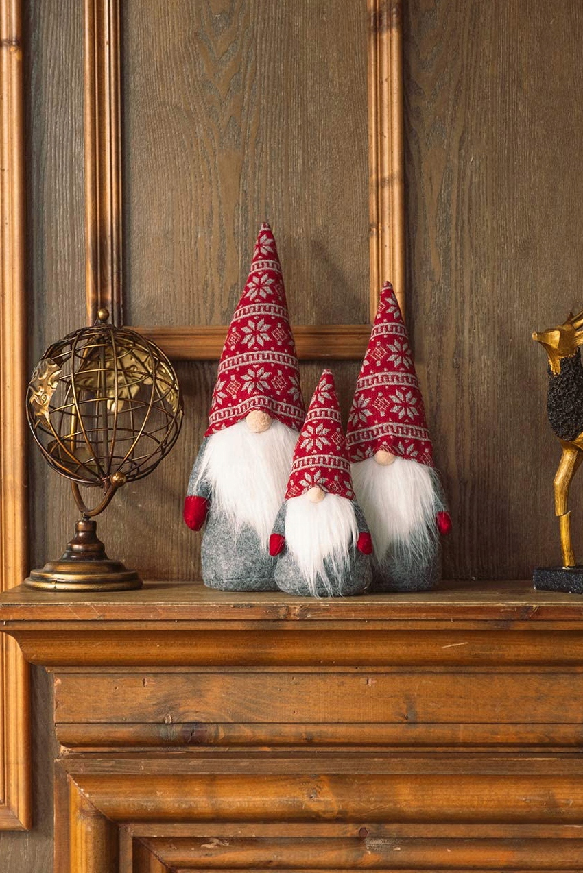 SKRZAT KRASNAL PREZENT NA ŚWIĘTA 40cm MIKOŁAJ GNOM Szerokość produktu 15 cm