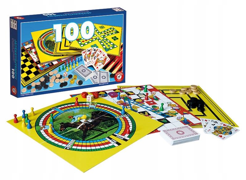 Rodzinne Gry Planszowe Gra Planszowa Dla Dzieci 5+ Zestaw 100 gier Piatnik