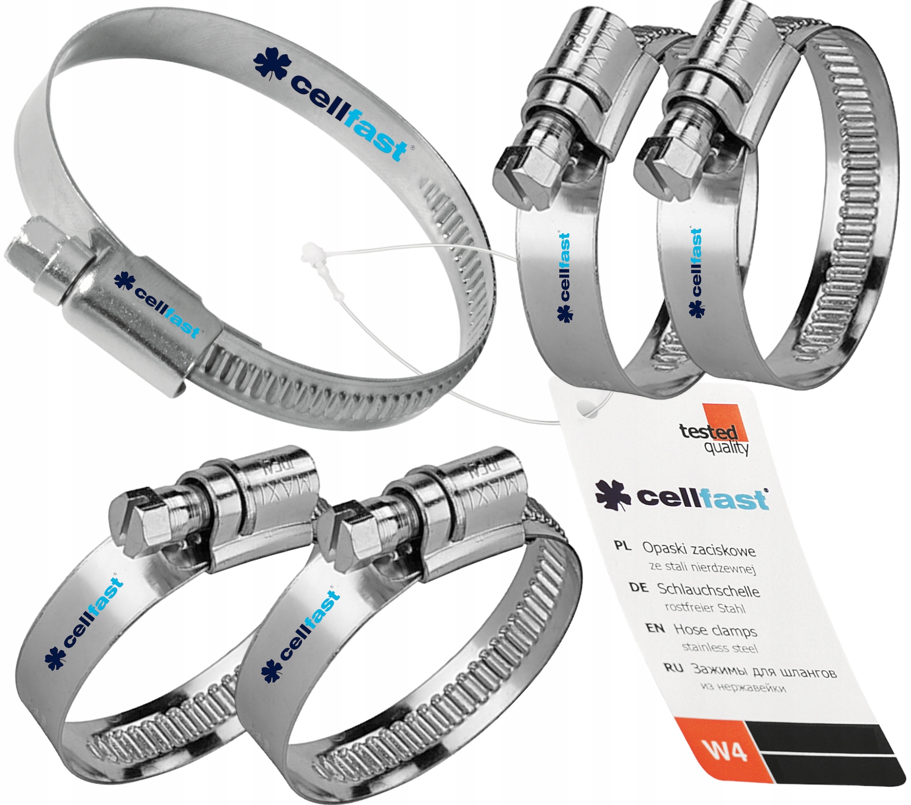 5 sztuk OPASKA ŚLIMAKOWA 8-12 ZACISKOWA STALOWA OBEJMA ZIPP METAL 59-008