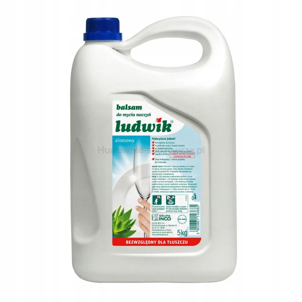 Ludwik Balzám na mytí nádobí Aloe vera 5 kg
