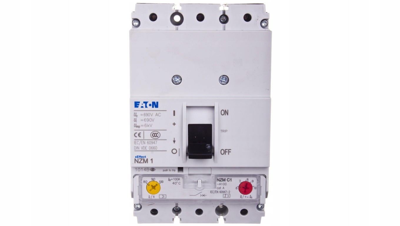 Wyłącznik Mocy Eaton 100A 3P 36kA NZMC1-A100 Zabezpieczenie 271396